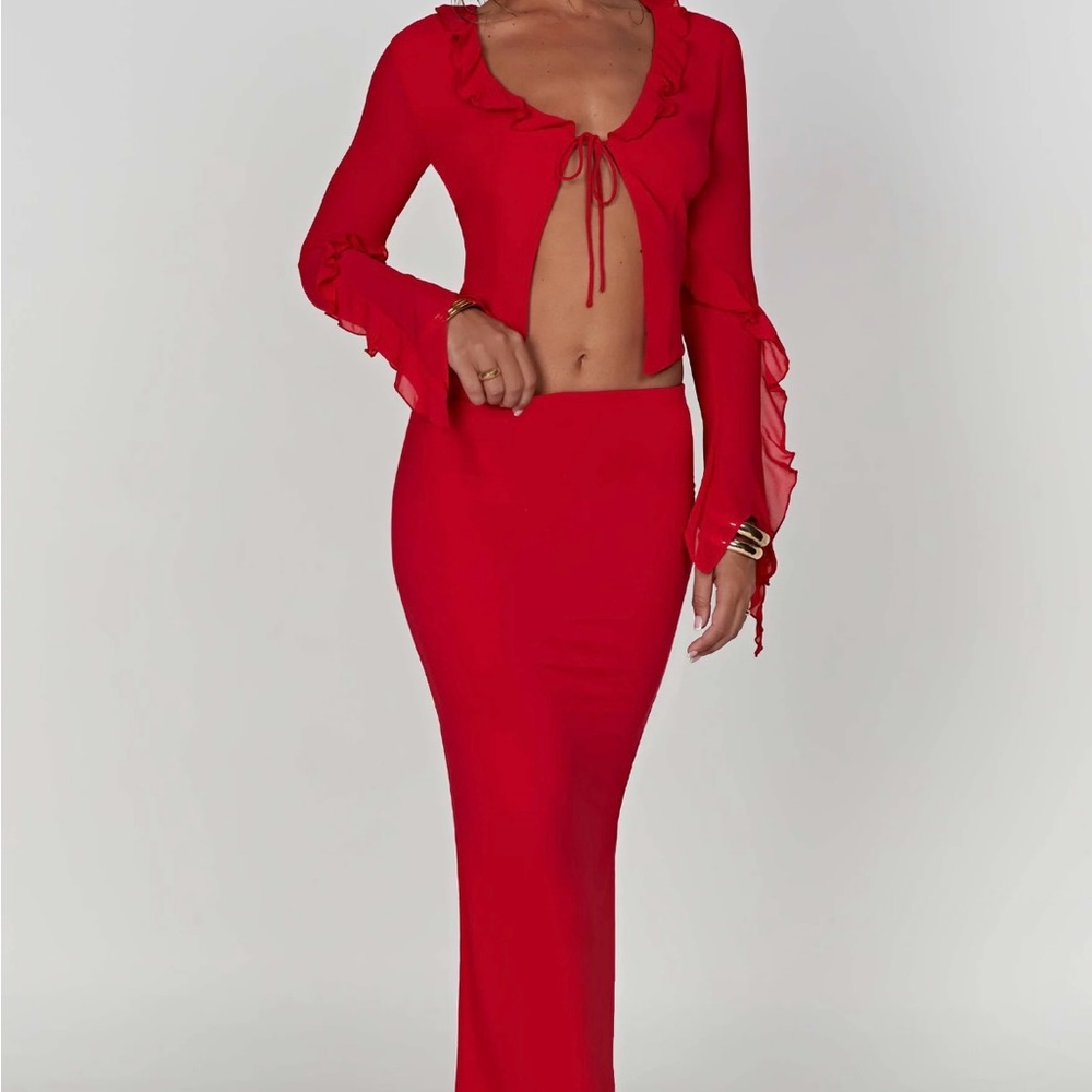 Red Maxi Babyboo Skirt